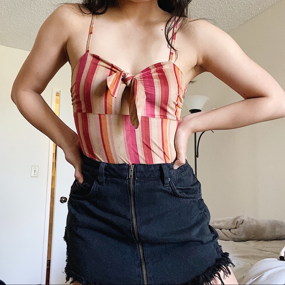 Striped Bodysuit